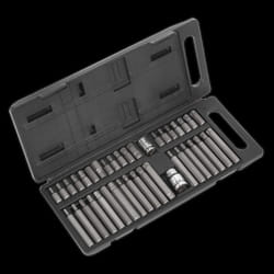 TRX-Star/Hex/Spline Bit Set 40pc 3/8&quot; & 1/2&quot;Sq Drive