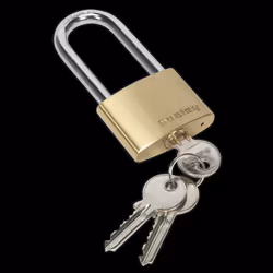 Brass Body Padlock Long Shackle 50mm