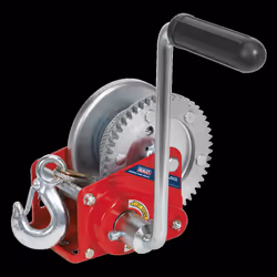 Geared Hand Winch with Brake & Cable 540kg Capacity
