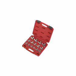 Crow&#39;s Foot Open-End Spanner Set 15pc 3/8&quot;Sq Drive Metric