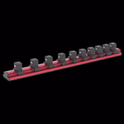 Socket Retaining Rail Magnetic 1/2"Sq Drive 10 Clips