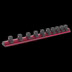 Socket Retaining Rail Magnetic 1/2&quot;Sq Drive 10 Clips