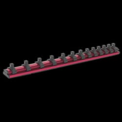 Socket Retaining Rail Magnetic 1/4&quot;Sq Drive 13 Clips