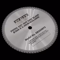 Cut-Off Saw Blade &#216;355 x 2.4mm/&#216;25.4mm 72tpu