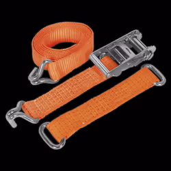 Car Transporter Ratchet Strap 50mm x 3m Steel Wheel - Single 4500kg Breaking Strength