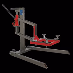 Single Post Hydraulic Portable Motorcycle Lift 450kg Capacity