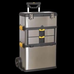 Mobile Stainless Steel/Composite Toolbox - 3 Compartment