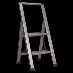 Aluminium Professional Folding Step Ladder 2-Step 150kg Capacity