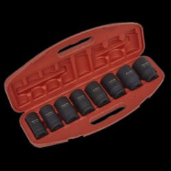 Impact Socket Set 8pc Deep 3/4&quot;Sq Drive Metric