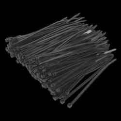Cable Tie 100 x 2.5mm Black Pack of 200