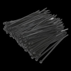Cable Tie 100 x 2.5mm Black Pack of 200