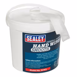 Sealey SCW3 Hand Wipes Bucket 3ltr - Pack Of 150