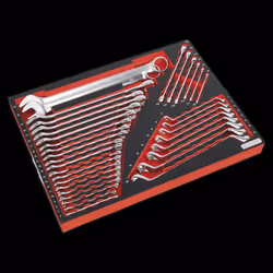 Tool Tray with Spanner Set 35pc