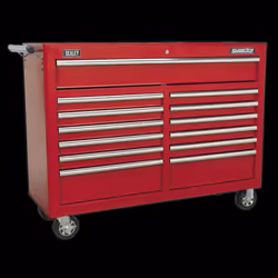 Rollcab 13 Drawer with Ball-Bearing Slides - Red