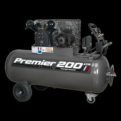 Air Compressor 200L Belt Drive 3hp with Front Control Panel 415V 3ph