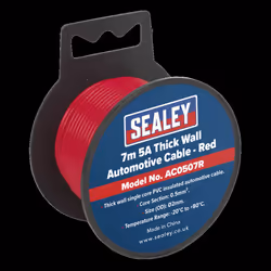 Automotive Cable Thick Wall 5A 7m Red