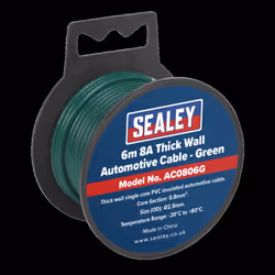 Automotive Cable Thick Wall 8A 6m Green