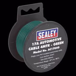 Automotive Cable Thick Wall 17A 4m Green