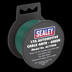 Automotive Cable Thick Wall 17A 4m Green