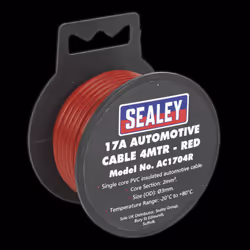 Automotive Cable Thick Wall 17A 4m Red