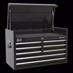 Topchest 8 Drawer 915mm Heavy-Duty Black