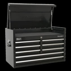 Topchest 8 Drawer 915mm Heavy-Duty Black