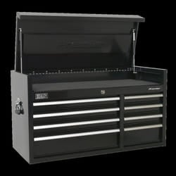 Topchest 8 Drawer 1040mm Extra-Wide Heavy-Duty Black