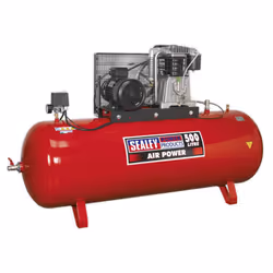 Sealey 500L Belt Drive Air Compressor with Cast Cylinders 7.5hp 3ph 2-Stage SAC55075B - Additional view 6