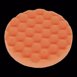 Buffing & Polishing Foam Head Hook & Loop Ø150 x 25mm Orange/Firm
