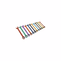 Sealey S01075 Ratchet Combination Spanner Set 12pc Multi-Coloured Metric