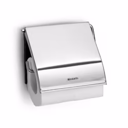 Brabantia Renew Toilet Roll Holder (Matt Steel) Left & Right Handed Use Drill/No-Drill Install Rust-Free Bathroom Paper Dis ...