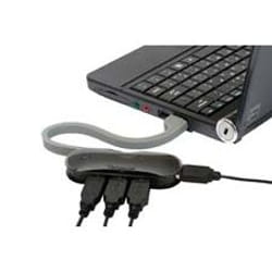 Targus 4-Port Smart USB Hub Black, Grey