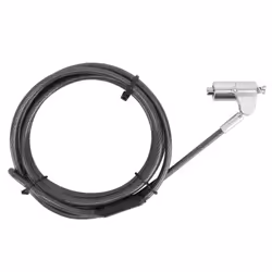 Targus ASP70GLX, 1.98 m, Key, Galvanized steel, Black, Silver