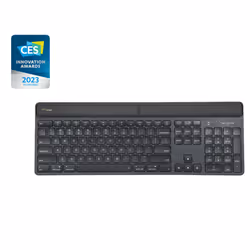 Targus Sustainable Energy Harvesting EcoSmart keyboard Universal Bluetooth AZERTY French Black