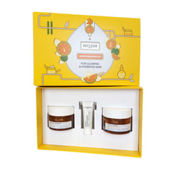 Decleor Green Mandarine Exfoliate Mask 50ml Antidote Serum 10ml, SunKiss Cream 50ml