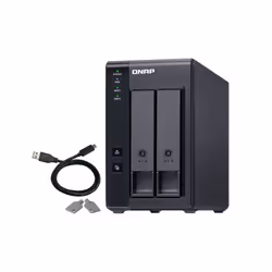 QNAP TR-002 HDD/SSD enclosure Black 2.5/3.5"