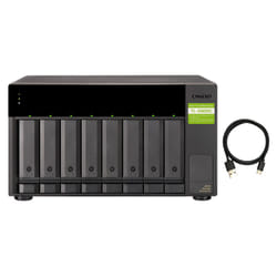 QNAP TL-D800C HDD/SSD enclosure Black. Grey 2.5/3.5&quot;