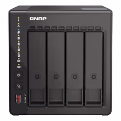 The TS-453E features 2.5GbE connectivity. 8GB RAM. and M.2 slots for NVMe SSD caching to deliver high performance for applica ...