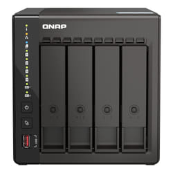 QNAP TS-453E NAS Tower Intel® Celeron® J6412 8 GB 24 TB HDD QNAP QTS B