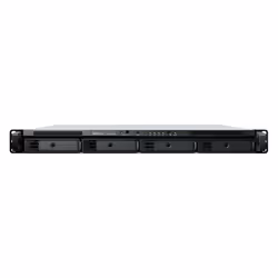 An all-in-one edge storage solutionThe compact 1U 4-bay Synology RackStation RS822+/RS822RP+ with its storage and connectivit ...