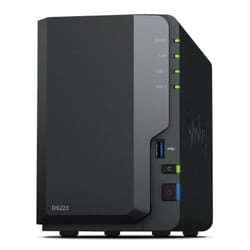 Synology DiskStation DS223 NAS Desktop Realtek RTD1619B 2 GB DDR4 16 T