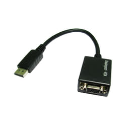Target 77HDPT-VGACAB01 video cable adapter 0.15 m VGA (D-Sub) DisplayPort Black