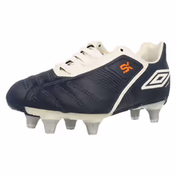 ) Boys Umbro Football Boot SX-VALOR II LGE-J SG - UK 5 Child, Navy/White/Orange (Blue