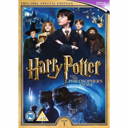 Warner Bros Harry Potter and the Philosopher's Stone, Movie, DVD, PG, Coloured, English, Adults & Children