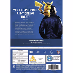 Warner Bros Pokémon Detective Pikachu DVD CAT, English, Spanish