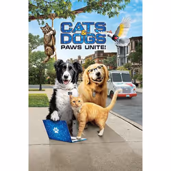 Warner Bros Cats and Dogs: Paws Unite!, Movie, DVD, U, Coloured, Adults & Children, 2D