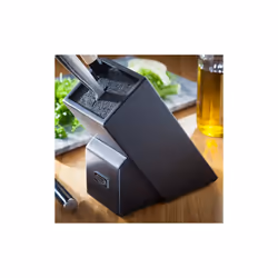 Stellar Fibre & Beech Black Universal Knife Block