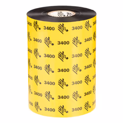 Zebra 3400 High Performance Wax-Resin, 450 m, 13.1 cm, Black, 2.5 cm