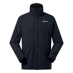 Berghaus Men's Hillwalker 3-in-1 Gore-Tex Waterproof Jacket, Durable, Breathable Rain Coat, Black, XL