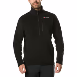 Berghaus Mens 2021 Prism Micro Polartec Half Zip Warm Fleece Durable Sweater - L, Black